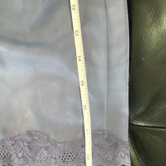 Vintage Free People Blue Tie-Dye Skirt with Lace Detail - Picture 8 of 10